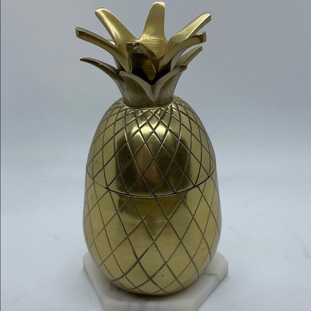 W&P Brass Pineapple Tumbler | Gold, 16 Oz